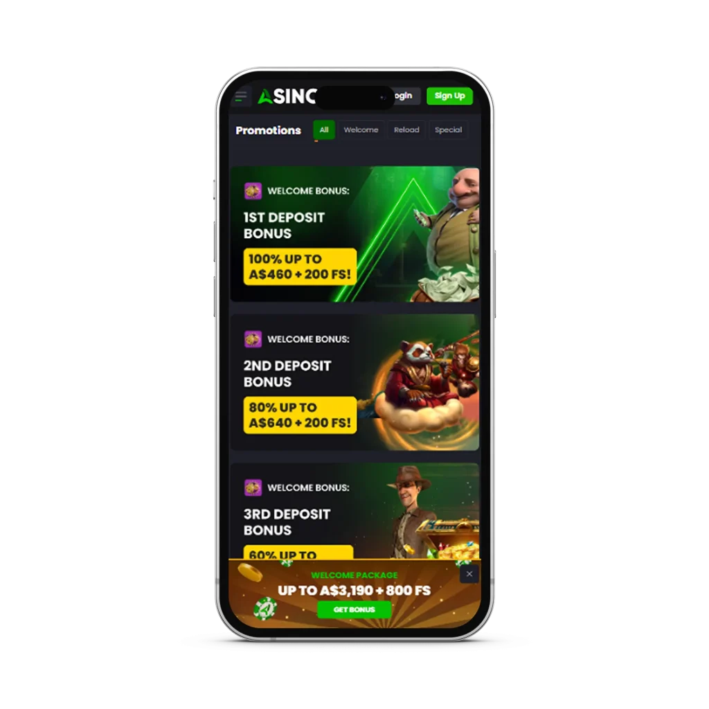 Asino Casino Mobile App